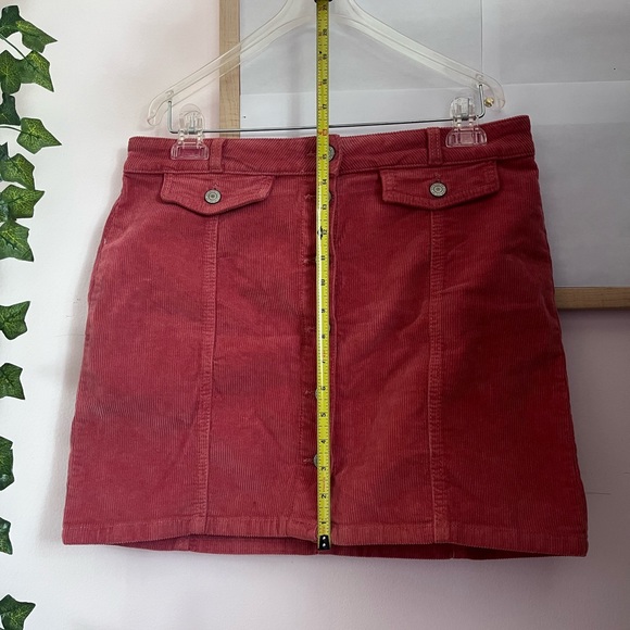 So Pink Corduroy Button Front Mini Skirt - Picture 3 of 6